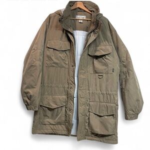 LL Bean Vintage Men’s Tall‎ Tan Utility Parka size Medium Gorpcore